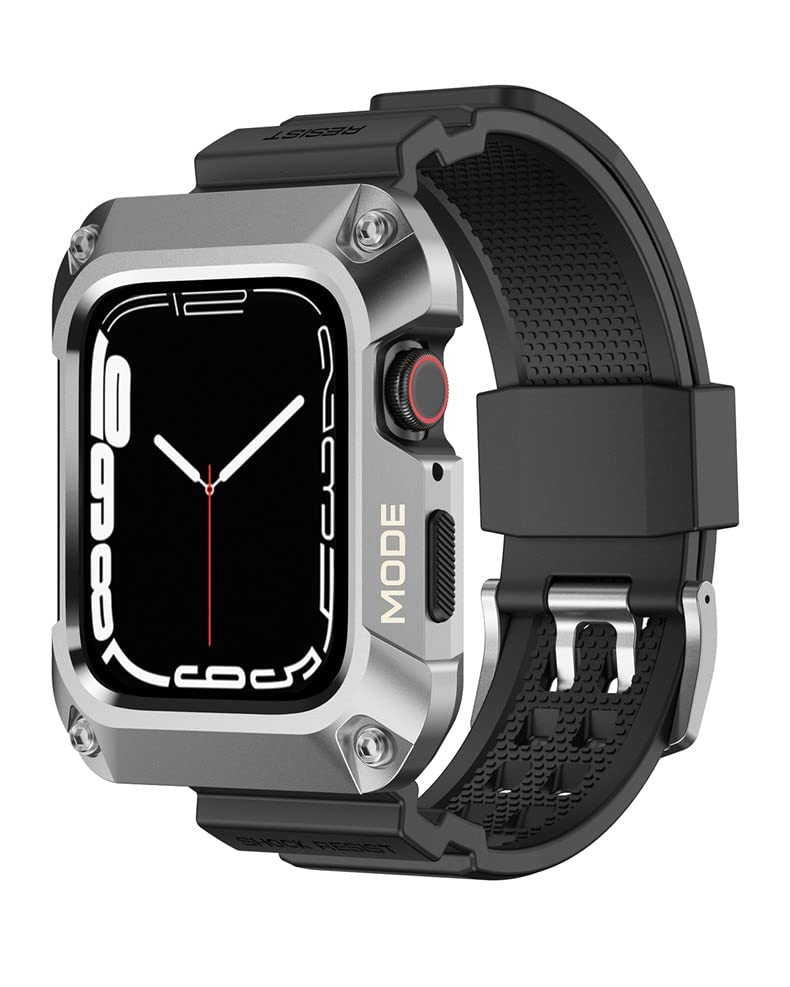 Tactical Stealth Military-Grade Rugged Case with Band for Apple Watch