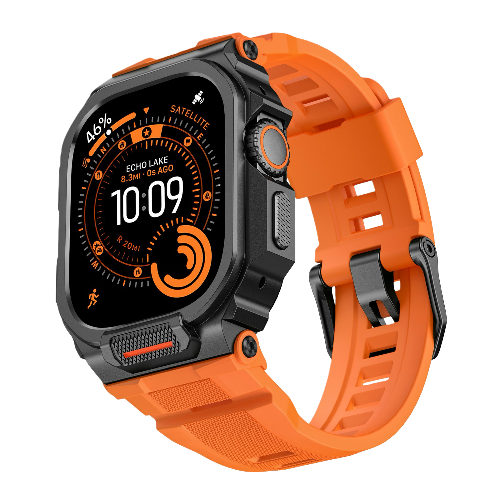 Rugged Military-Grade Sport Band with Protective Case for Apple Watch Ultra