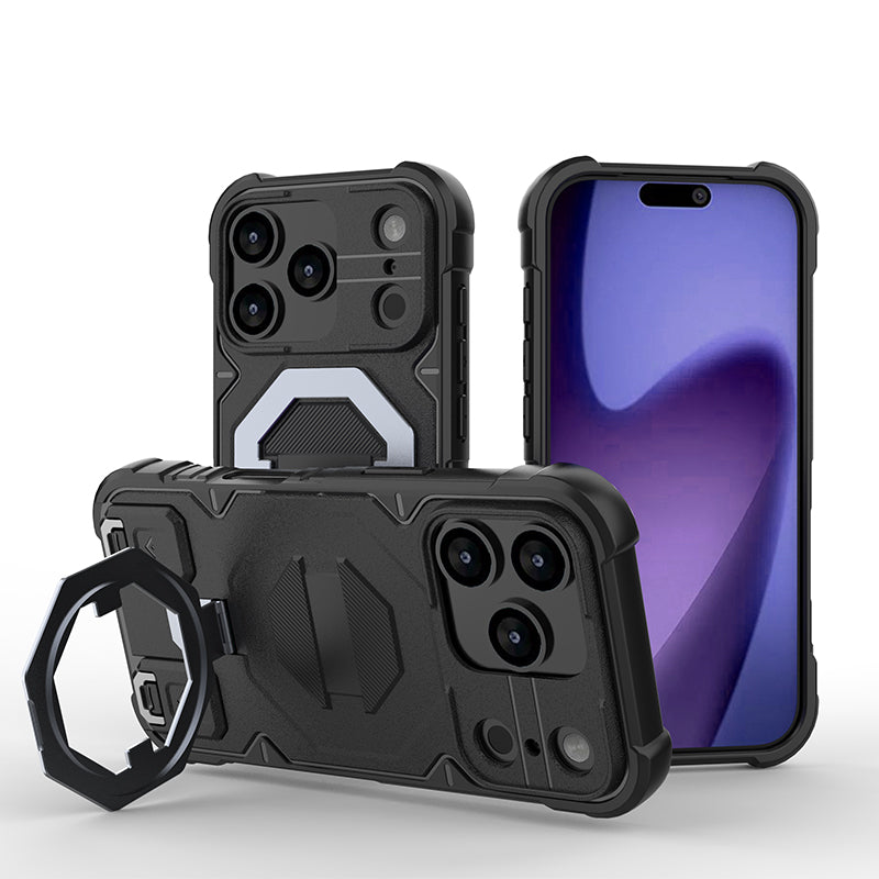 Rugged MagSafe Case with 360° Invisible Kickstand