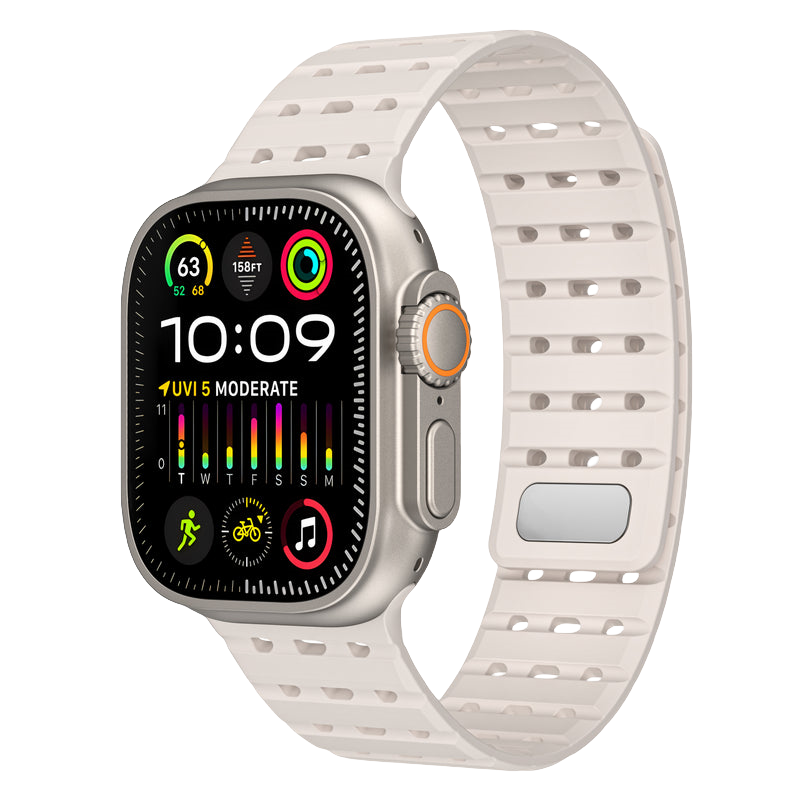 Tri-Hole Soft Rubber TPU Band for Apple Watch
