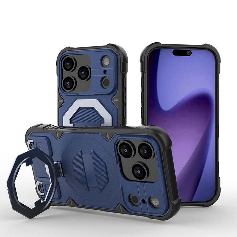 Rugged MagSafe Case with 360° Invisible Kickstand