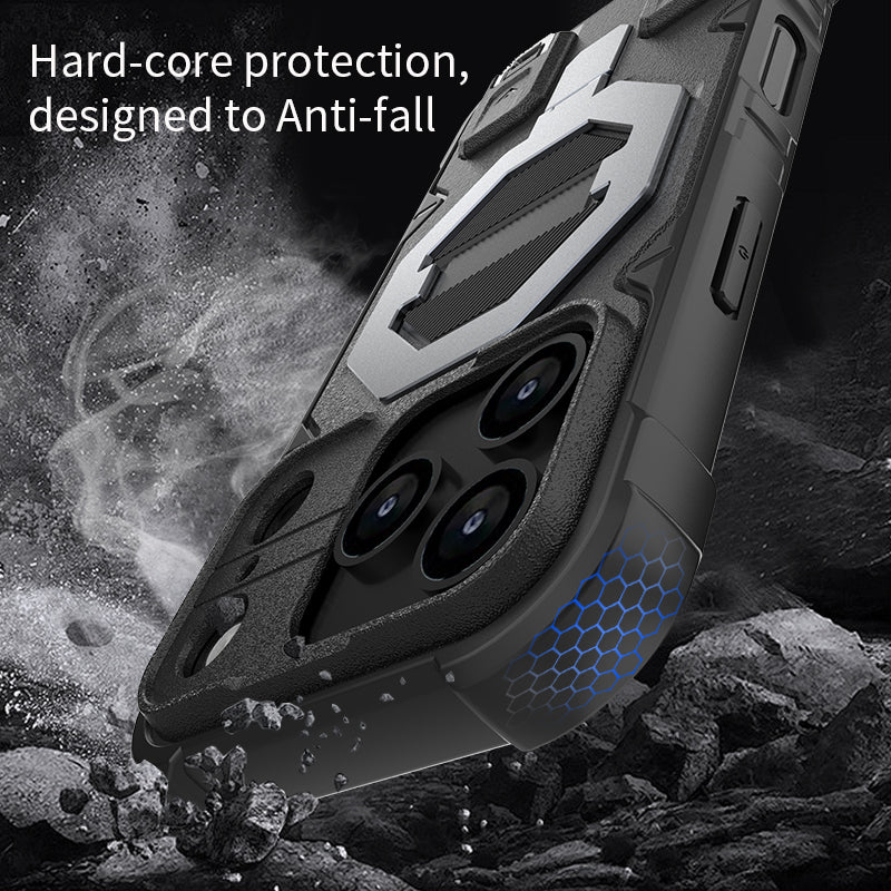 Rugged MagSafe Case with 360° Invisible Kickstand