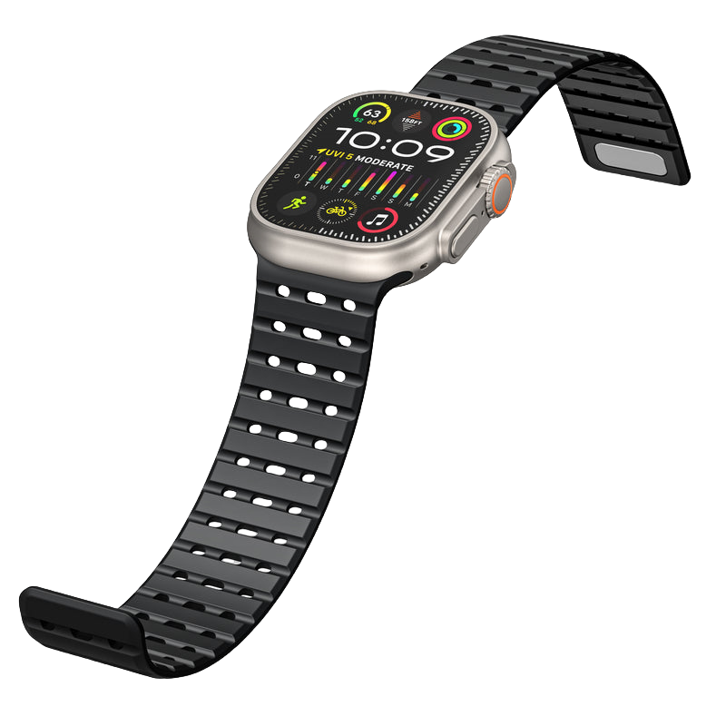 Tri-Hole Soft Rubber TPU Band for Apple Watch