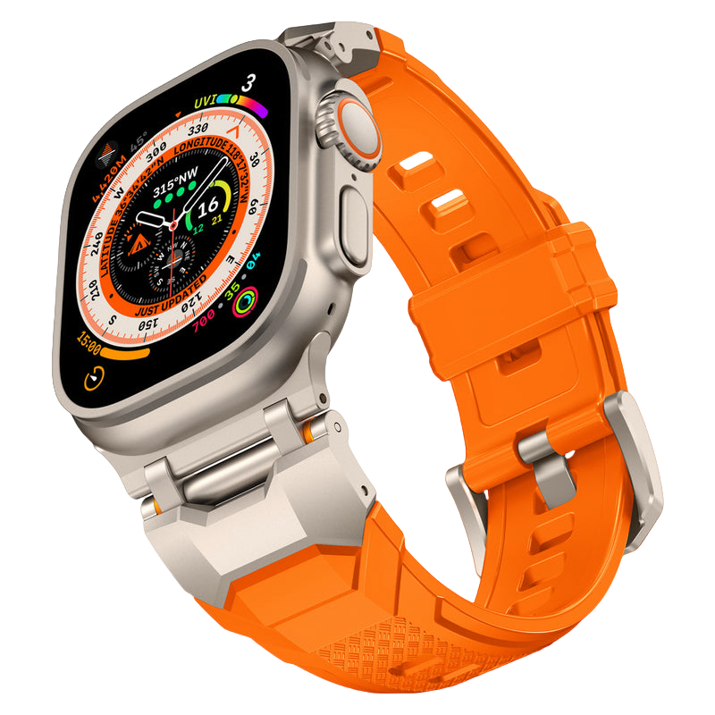 All-Embossed Rubber Strap – Designed for Apple Watch