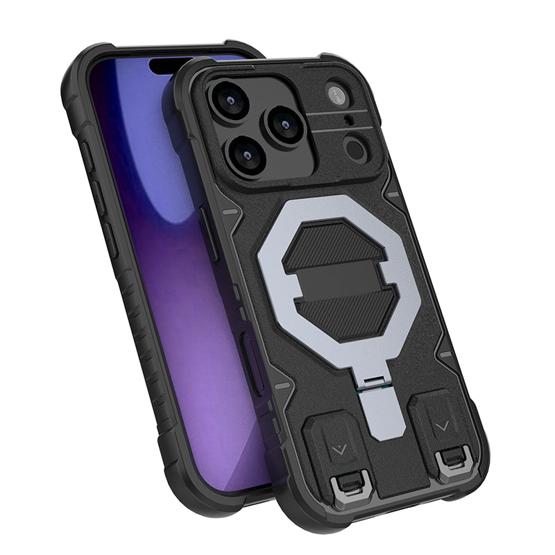 Rugged MagSafe Case with 360° Invisible Kickstand