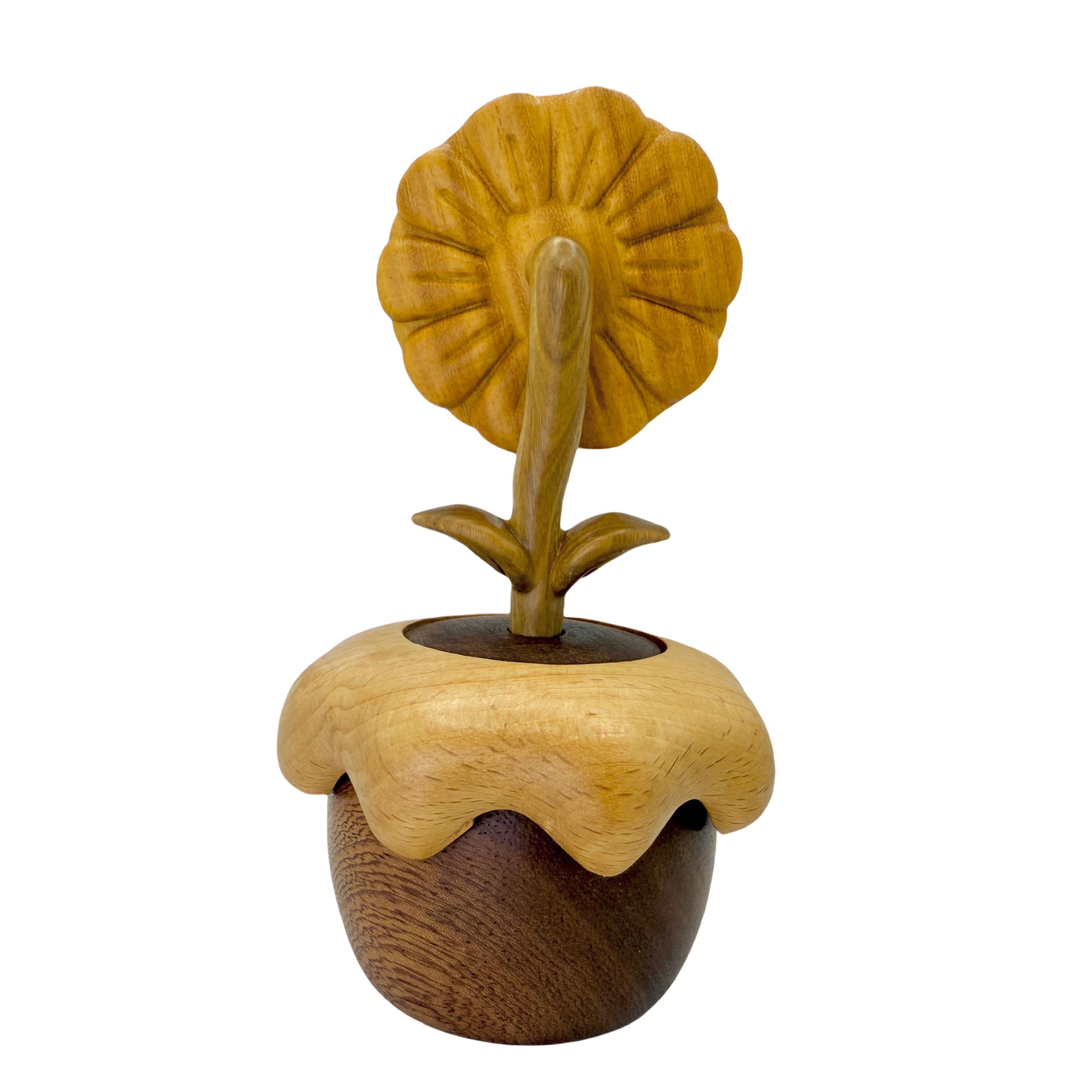 Smiling Sunflower Rotating Music Box