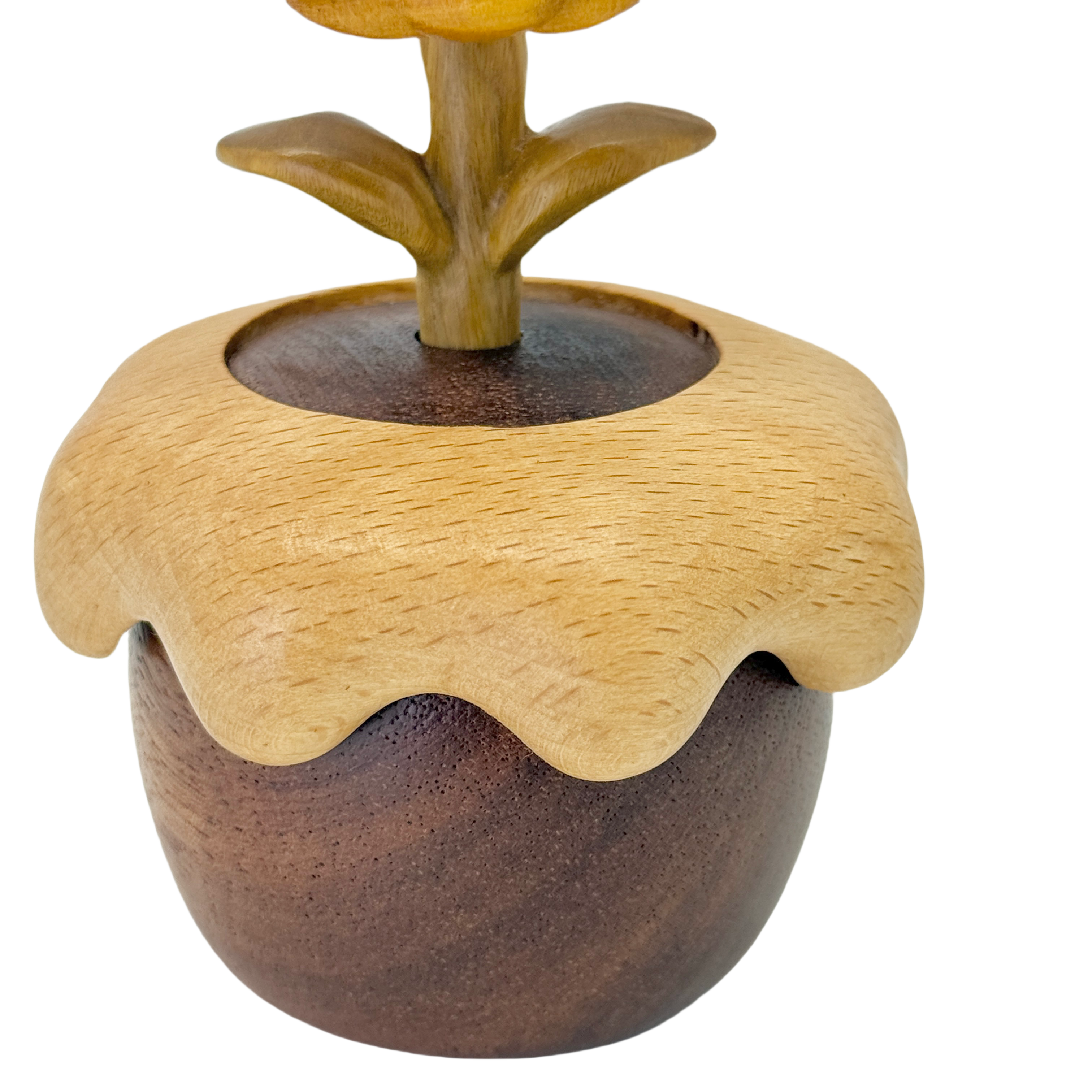 Smiling Sunflower Rotating Music Box