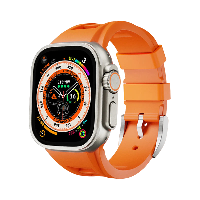 Minimalist Versatile Sport Design Rubber Strap for Apple Watch
