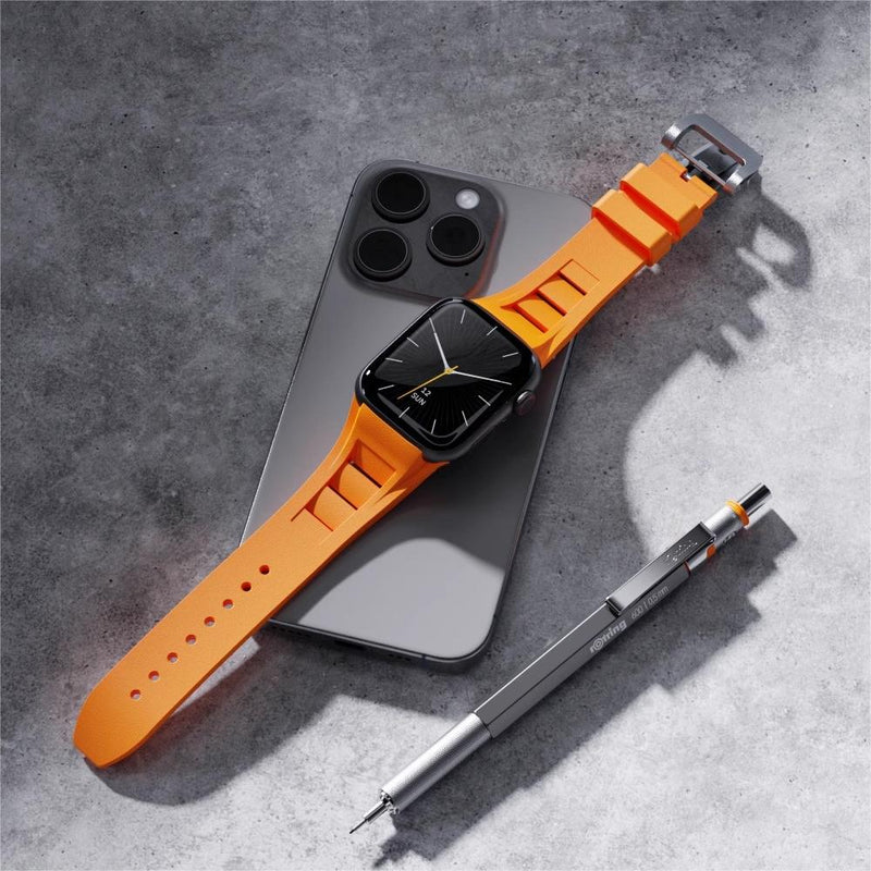 Minimalist Versatile Sport Design Rubber Strap for Apple Watch