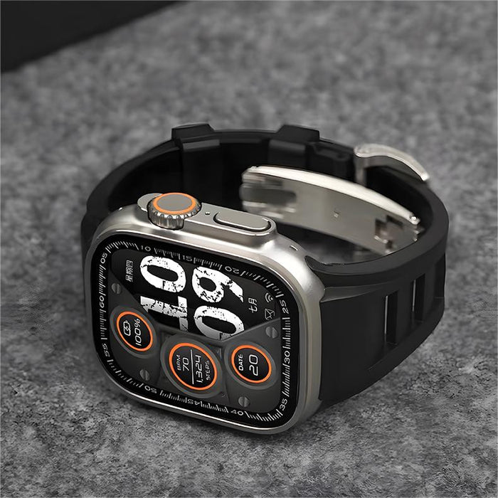 Minimalist Versatile Sport Design Rubber Strap for Apple Watch