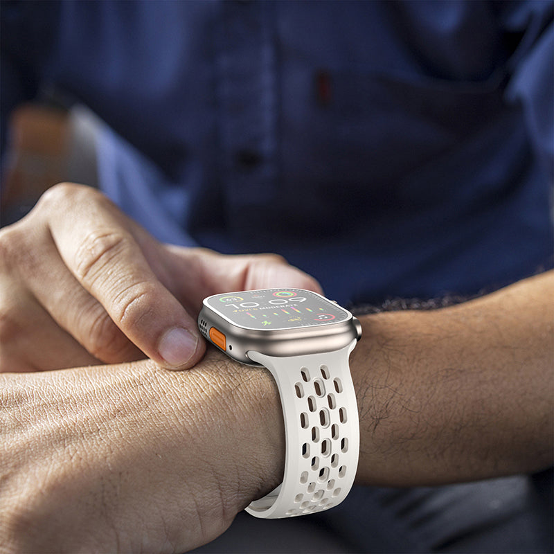 ComfortFit and Breathable Combination Hole Design Band for Apple Watch
