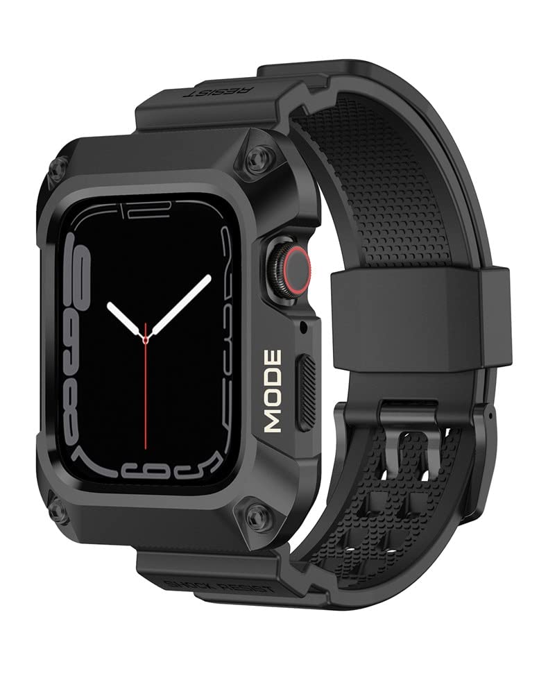 Tactical Stealth Military-Grade Rugged Case with Band for Apple Watch