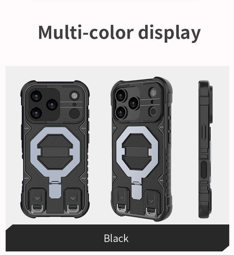 Rugged MagSafe Case with 360° Invisible Kickstand