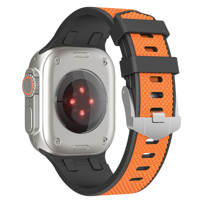 Modern Dual-Color Rubber Strap for Apple Watch