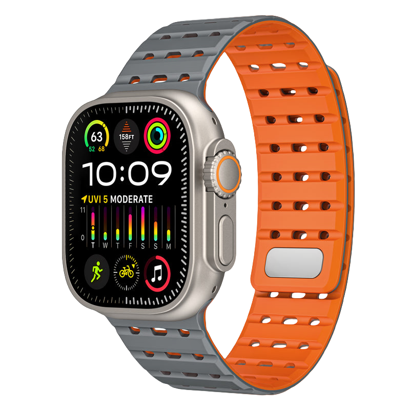 Tri-Hole Soft Rubber TPU Band for Apple Watch