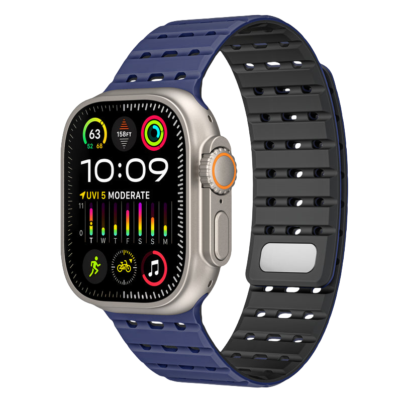 Tri-Hole Soft Rubber TPU Band for Apple Watch