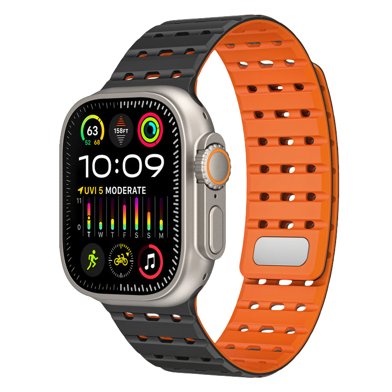 Tri-Hole Soft Rubber TPU Band for Apple Watch