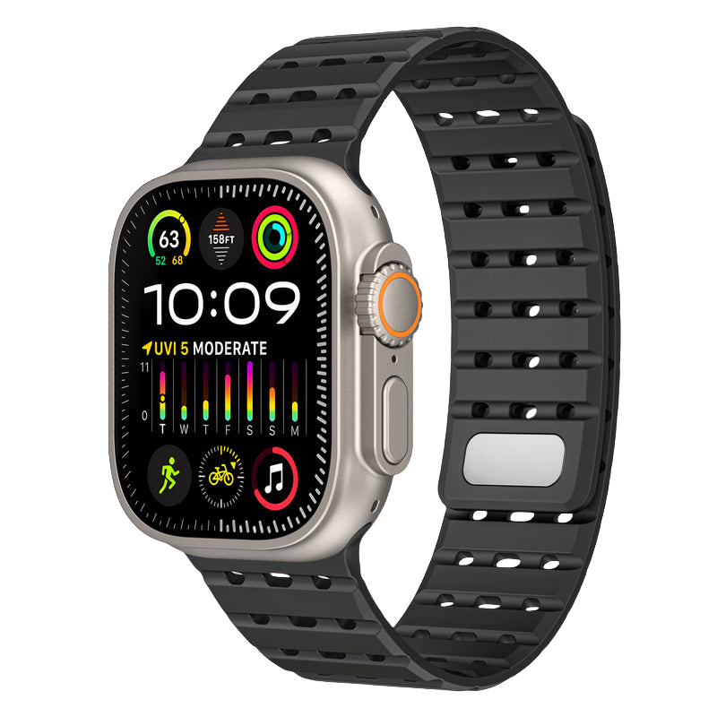 Tri-Hole Soft Rubber TPU Band for Apple Watch