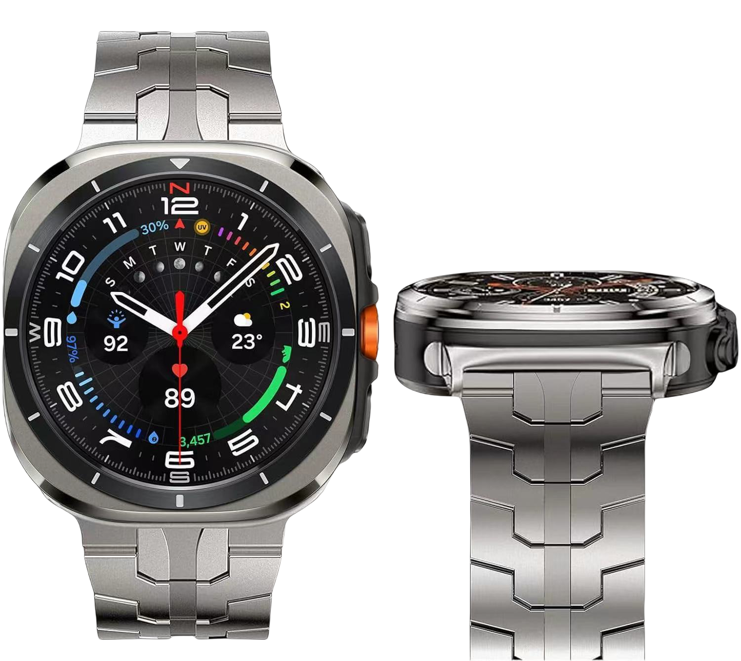 Executive Stainless Steel Magnetic Band for Galaxy Watch Ultra 47mm - Metal Pro Series