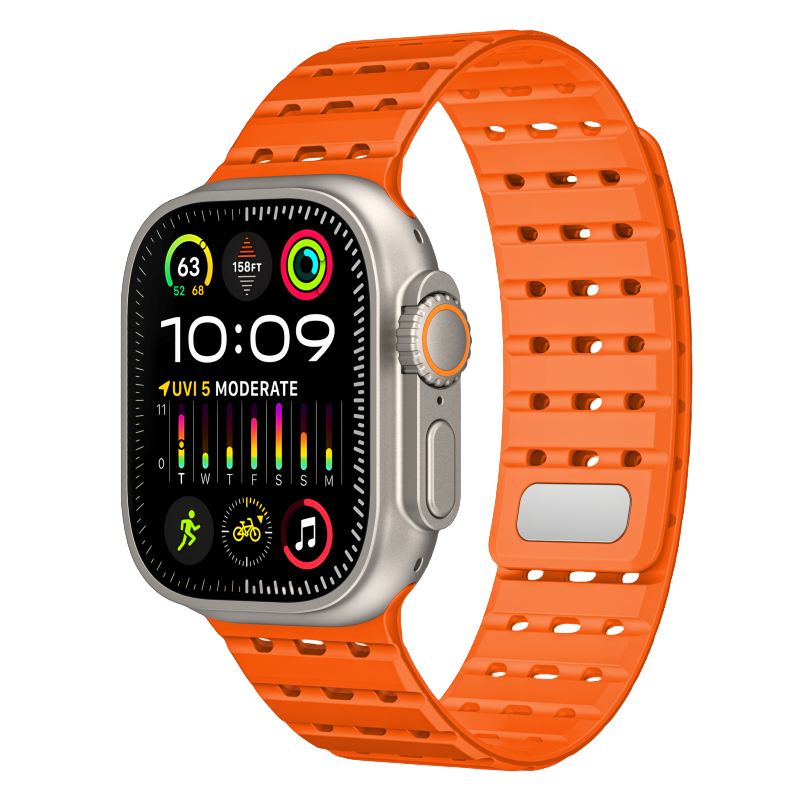 Tri-Hole Soft Rubber TPU Band for Apple Watch