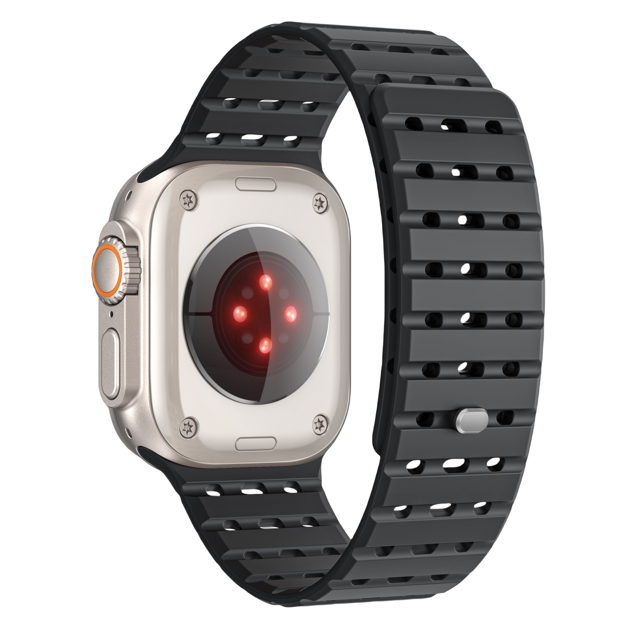 Tri-Hole Soft Rubber TPU Band for Apple Watch