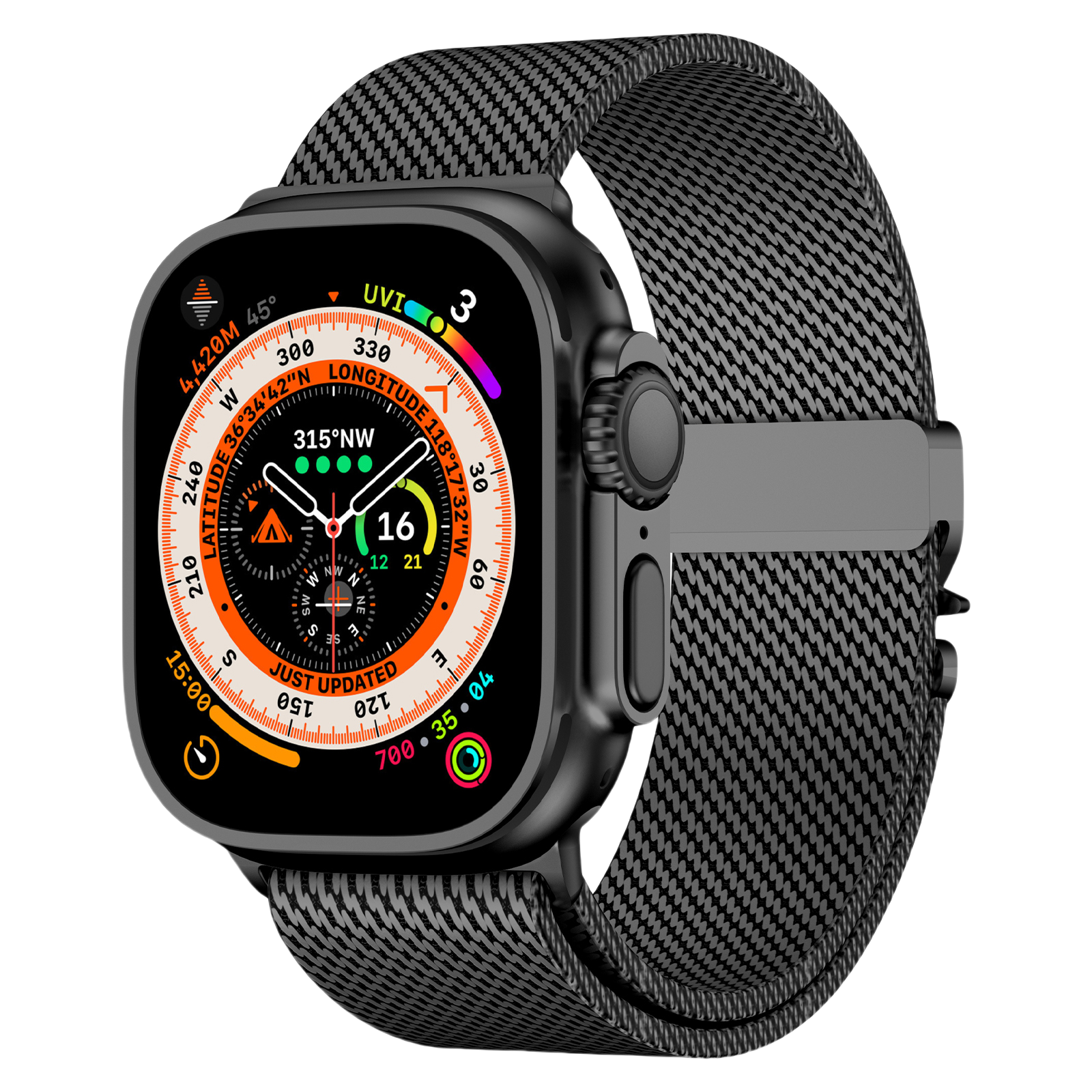 Milanese Loop Band for Apple Watch - Luxe Weave Series – Woven metal mesh bands