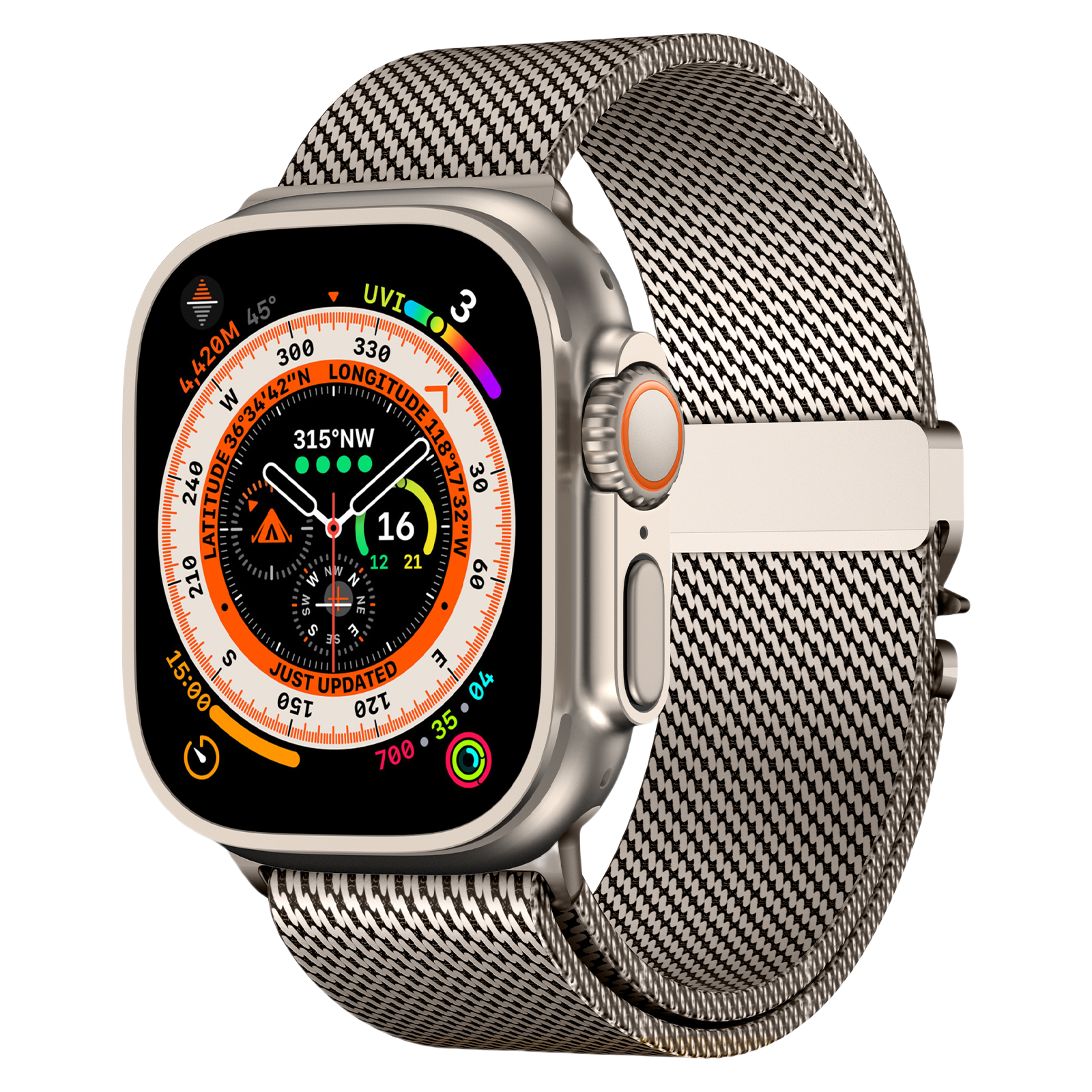 Milanese Loop Band for Apple Watch - Luxe Weave Series – Woven metal mesh bands
