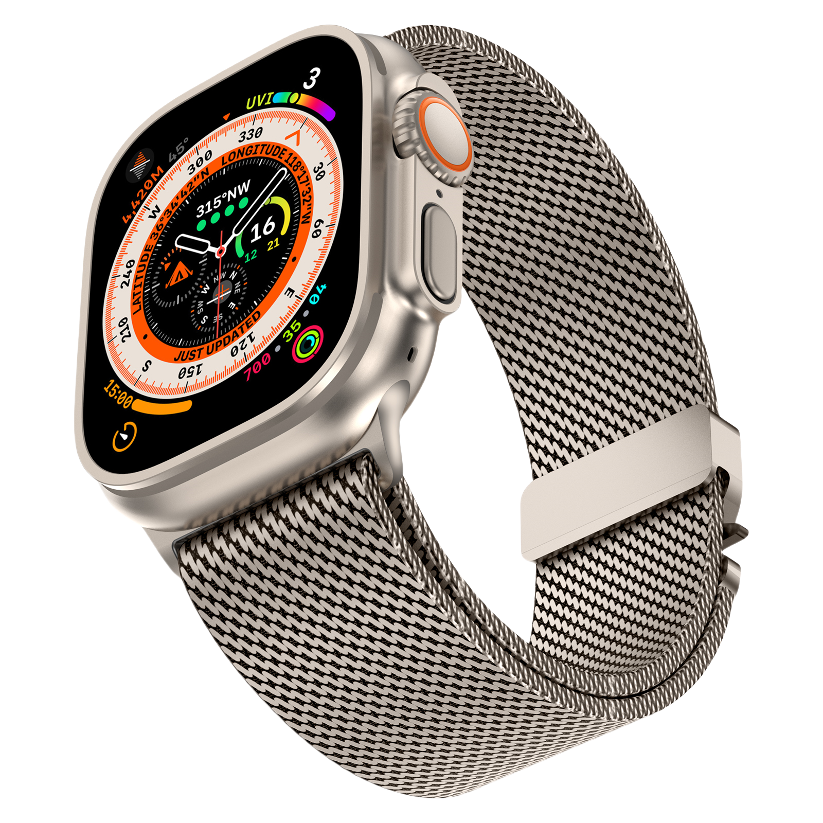 Milanese Loop Band for Apple Watch - Luxe Weave Series – Woven metal mesh bands