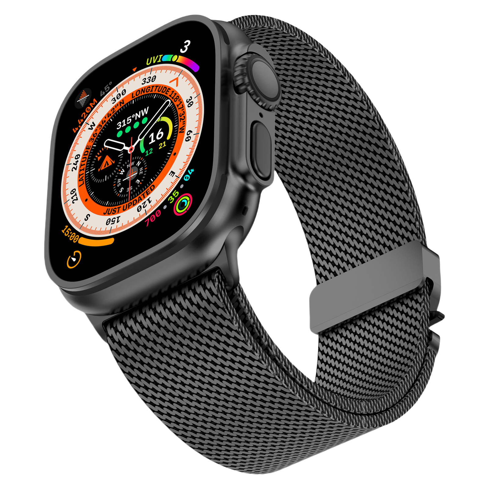 Milanese Loop Band for Apple Watch - Luxe Weave Series – Woven metal mesh bands