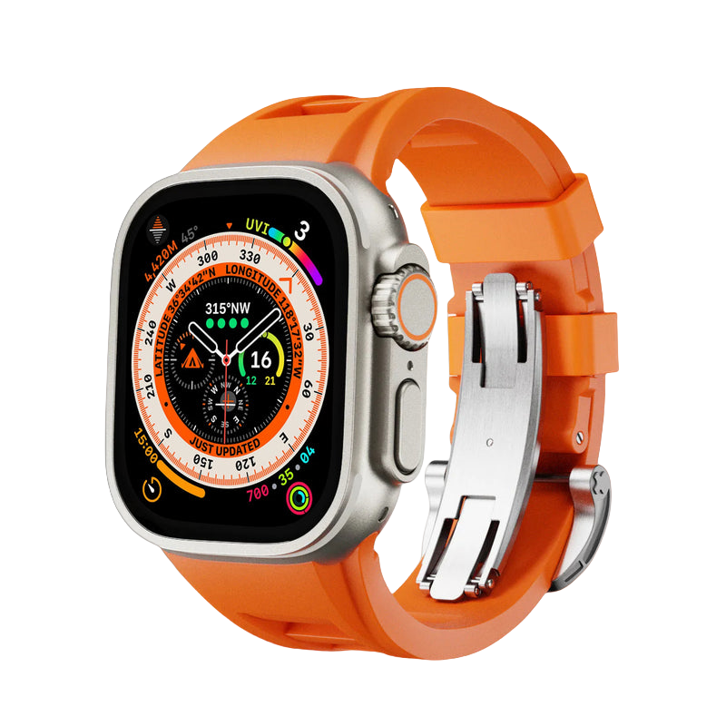Minimalist Versatile Sport Design Rubber Strap for Apple Watch