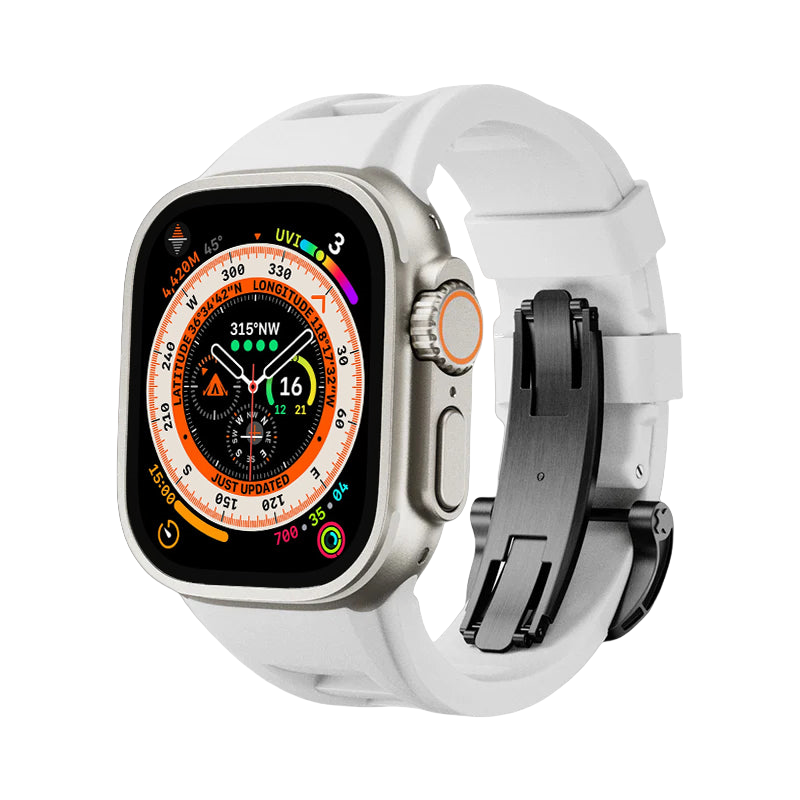 Minimalist Versatile Sport Design Rubber Strap for Apple Watch