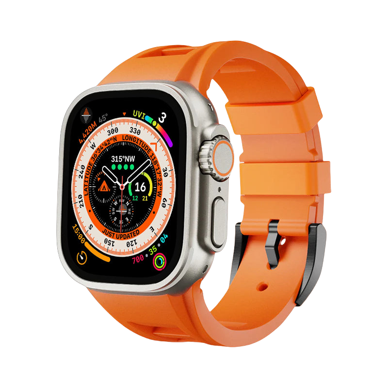 Minimalist Versatile Sport Design Rubber Strap for Apple Watch