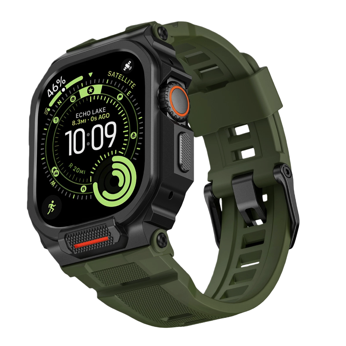 Rugged Military-Grade Sport Band with Protective Case for Apple Watch Ultra